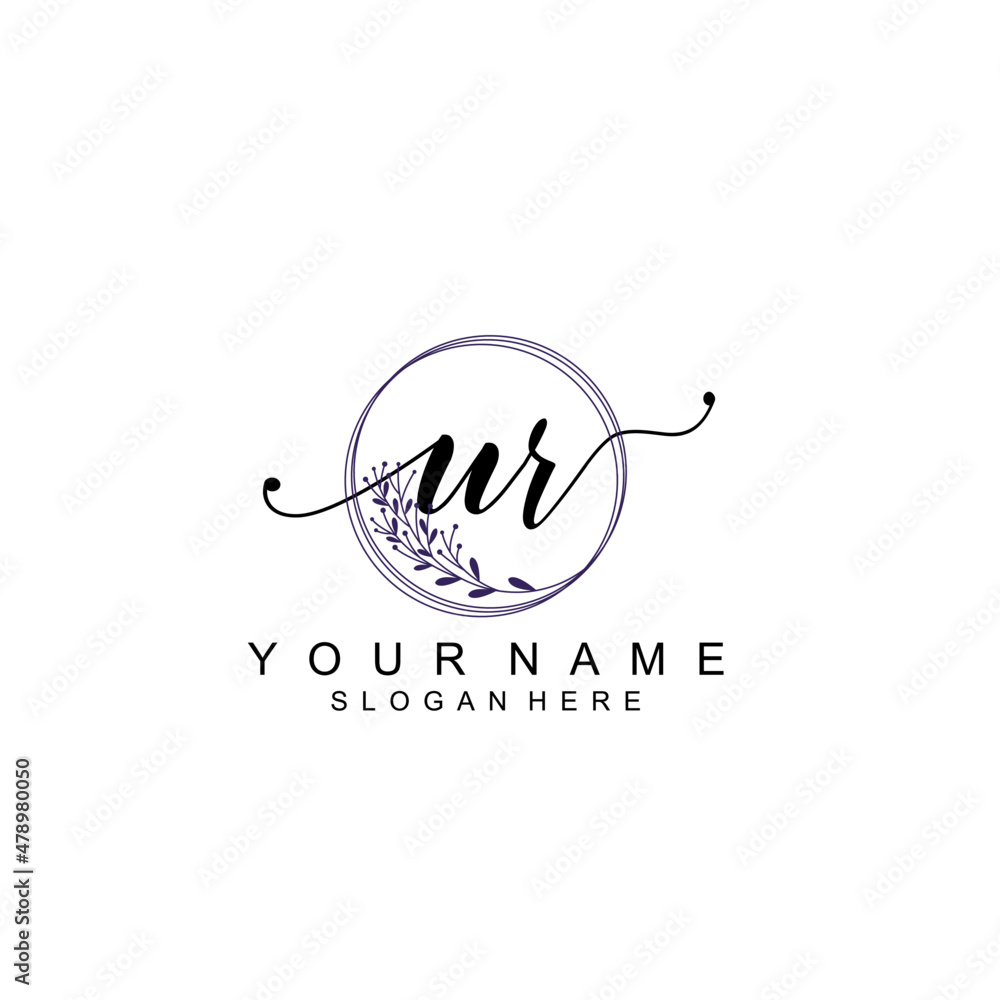 UR initial Luxury logo design collection UR initial Luxury logo design collection