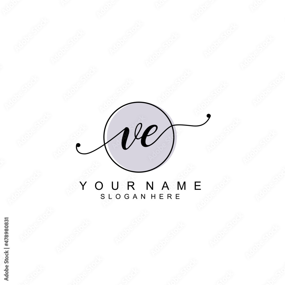 VE initial Luxury logo design collection VE initial Luxury logo design collection