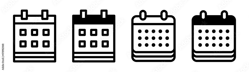 Calendar or appointment schedule icon vector illustration. Calendar or appointment schedule icon vector illustration.