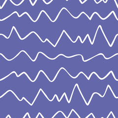 Acrylglasbilder Very-Peri-Muster Geometrisches Linienmuster handgezeichnet minimalistisch  © tinkerbell