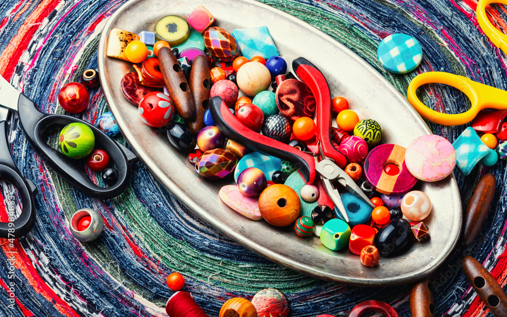 Beads for jewelry, handmade