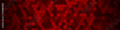 Honeycomb Grid tile random background or Hexagonal cell texture. in color Bri...