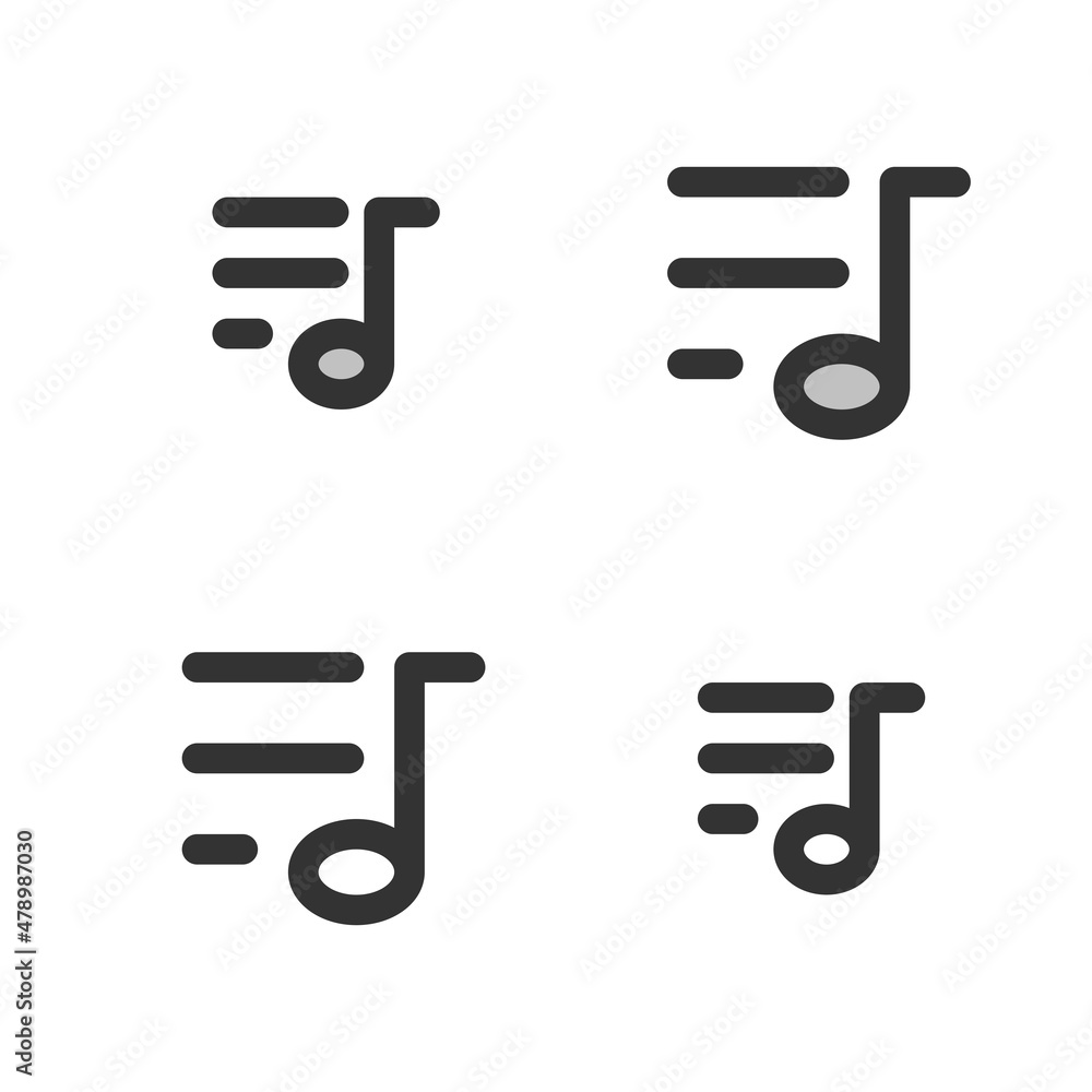Pixel-perfect linear icon of play list built on two base grids of 32 x 32 and 24 x 24 pixels. The initial base line weight is 2 pixels. In two-color and one-color versions. Editable strokes Pixel-perfect linear icon of play list built on two base grids of 32 x 32 and 24 x 24 pixels. The initial base line weight is 2 pixels. In two-color and one-color versions. Editable strokes