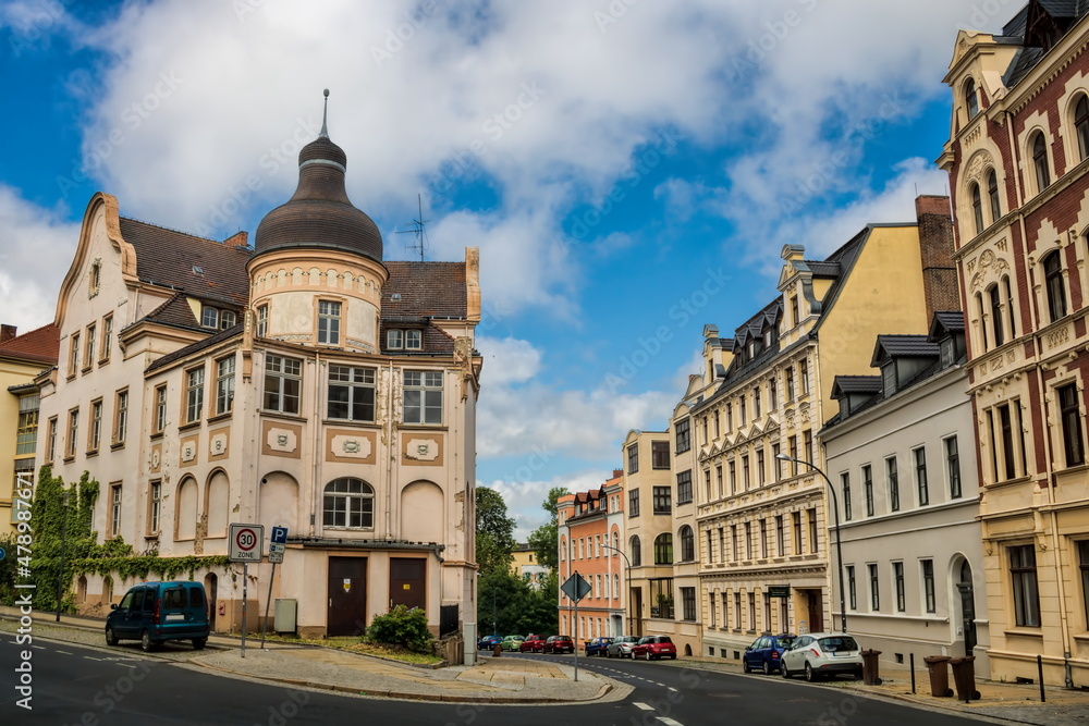 görlitz, deutschland - stadtbild mit alten häusern