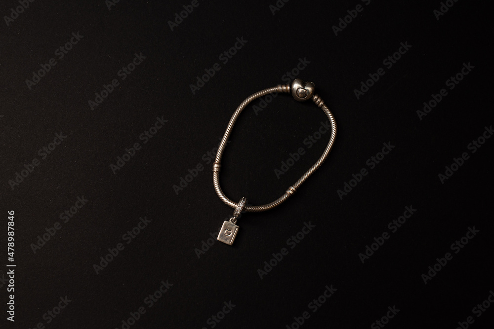 Decoration with gold lies on a black background Decoration with gold lies on a black background
