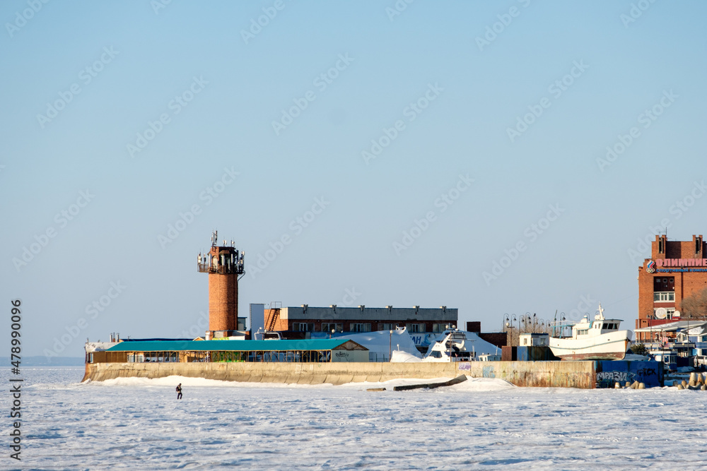 Fototapeta premium winter in city