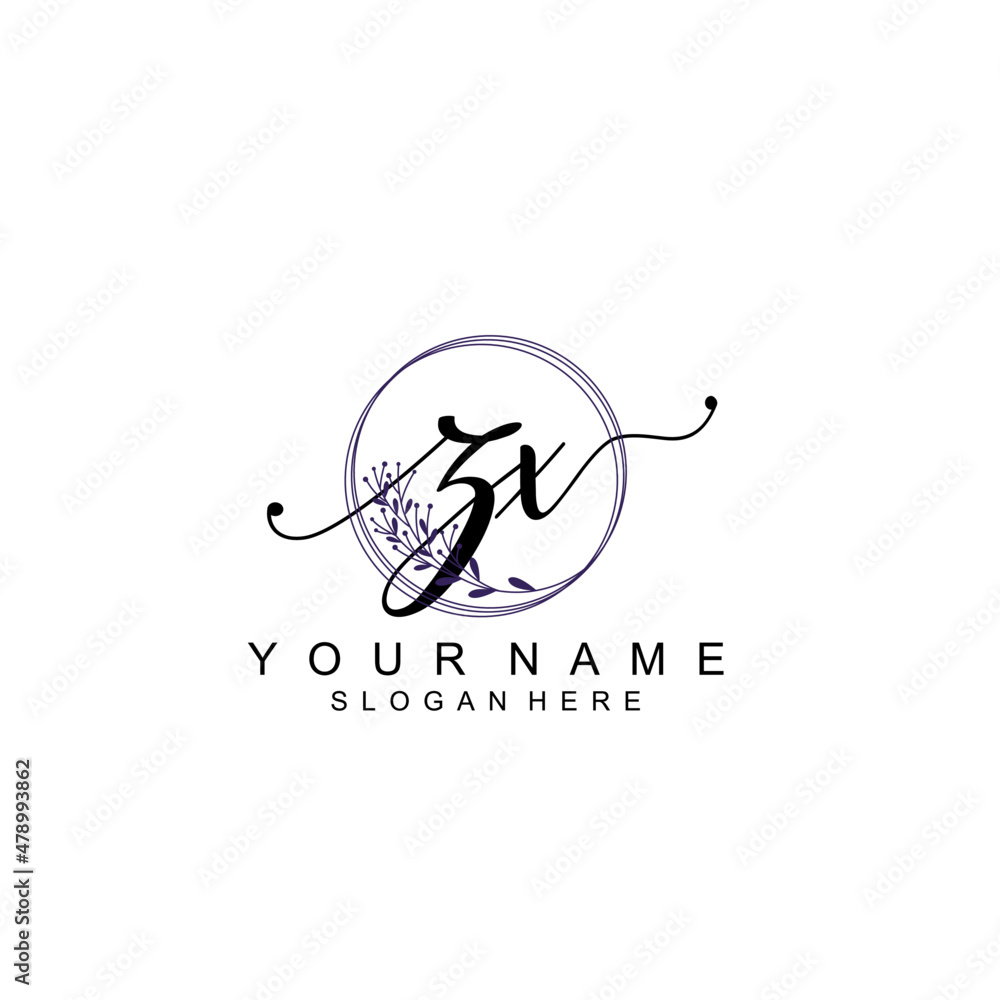 ZX initial Luxury logo design collection ZX initial Luxury logo design collection