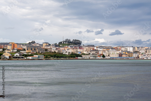 View of Foz after the Masma estuary, Foz, Lugo, Galicia, Spain.