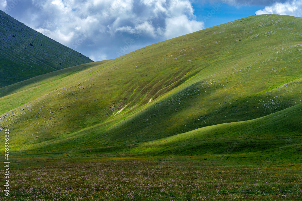 Mountain landscape at Gran Sasso Natural Park, in Abruzzo, Italy Mountain landscape at Gran Sasso Natural Park, in Abruzzo, Italy
