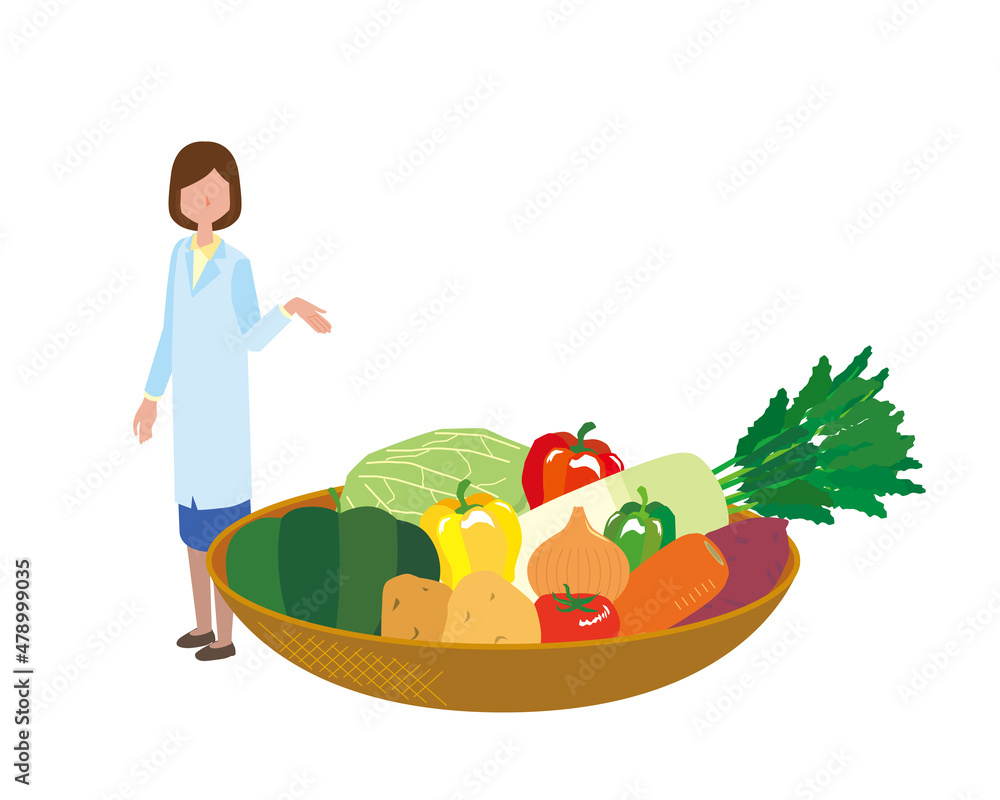 栄養士と野菜