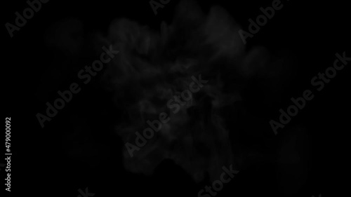 fire and smoke bouncing