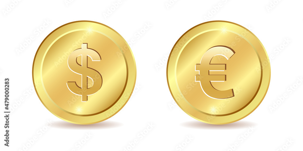 Coin icon in flat style. Money stack vector illustration on white isolated background. Cash currency sign business concept. Coin icon in flat style. Money stack vector illustration on white isolated background. Cash currency sign business concept.