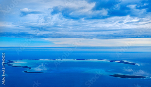 Aerial view, Cocos (Keeling) Islands, Indian Ocean, Asia photo