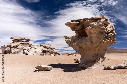 Rock formations, Reserva Nacional de Fauna Andina Eduardo Avaroa, Potosi Department, southwestern Bolivia. photo