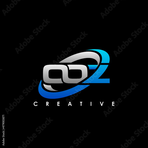OOZ Letter Initial Logo Design Template Vector Illustration