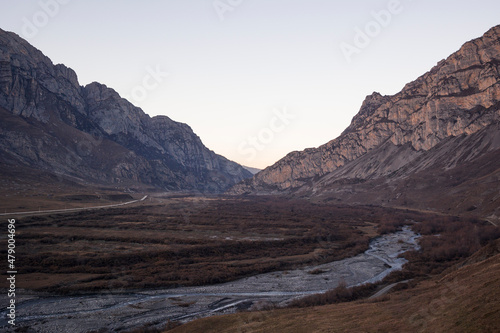 Scenics of Northern Ossetia-Alania . Mountain landscape