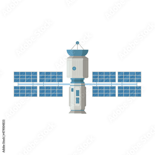 Spacecraft or satellite. vector illustration