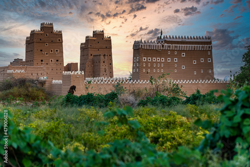 Traditional build mud towers used as living homes, Najran