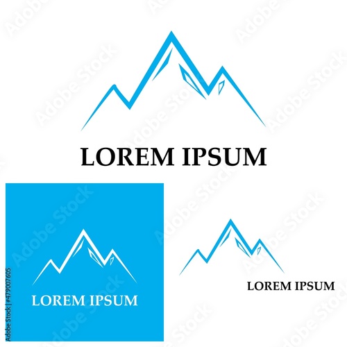 Mountain icon Logo Template Vector illustration design