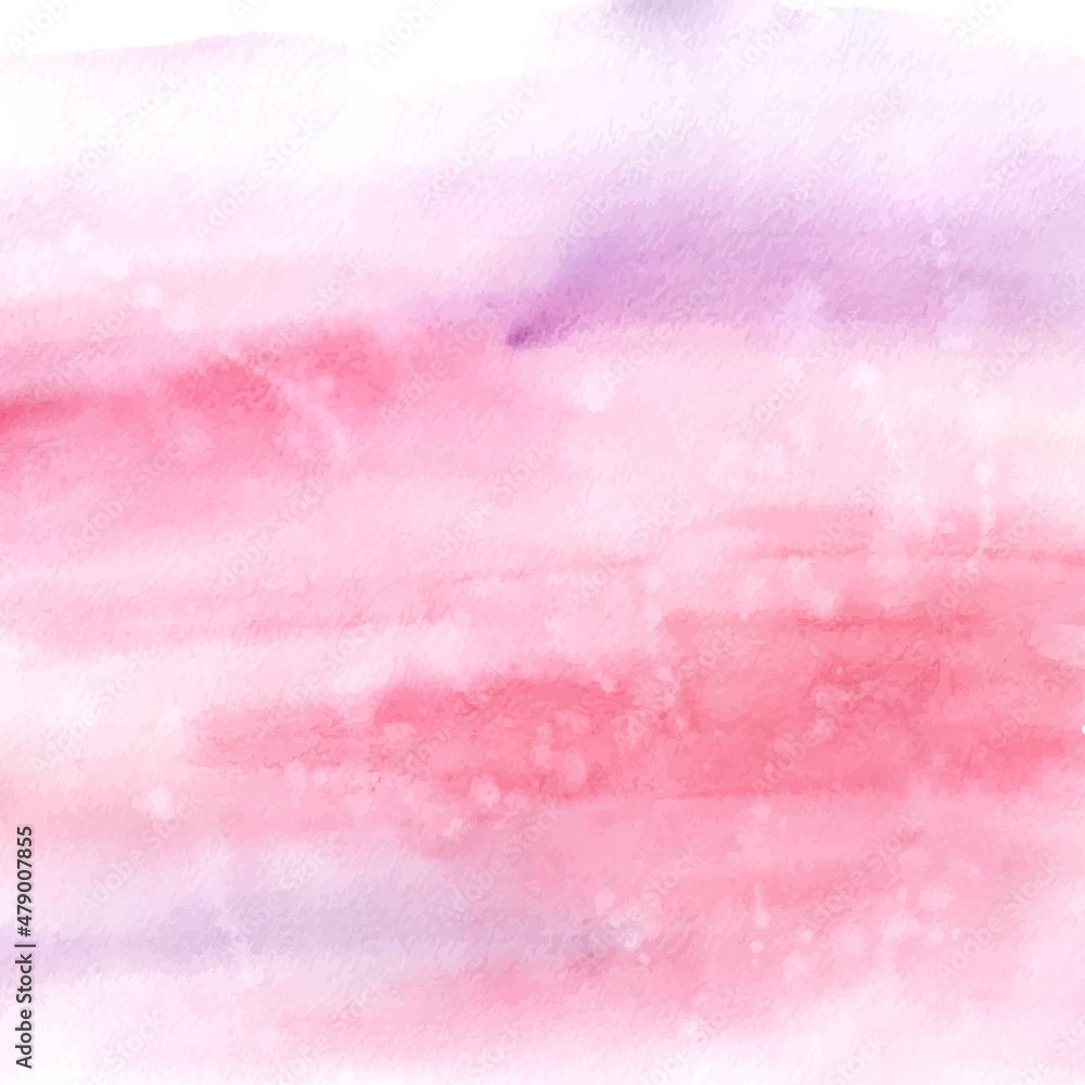 Watercolor stain texture purple pink abstract background