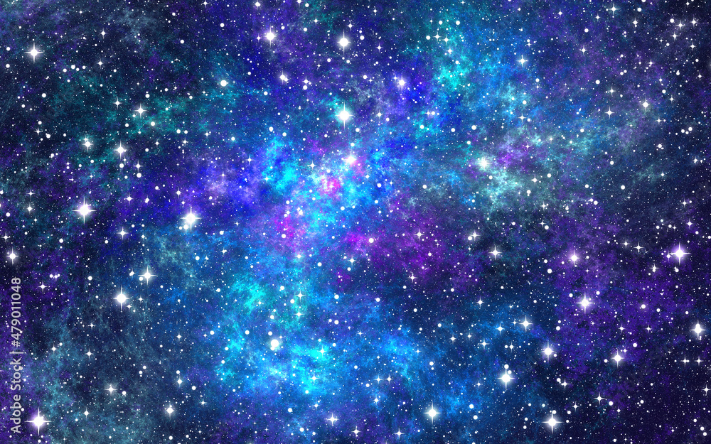 Fototapeta premium blue background with stars