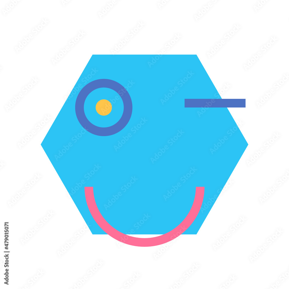 Obraz premium Basic Shape Emoticon