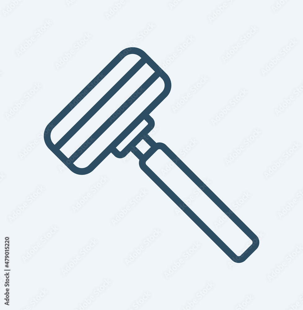 Safety razor icon in black style isolated on white background. Hairdressery symbol stock vector illustration. Safety razor icon in black style isolated on white background. Hairdressery symbol stock vector illustration.