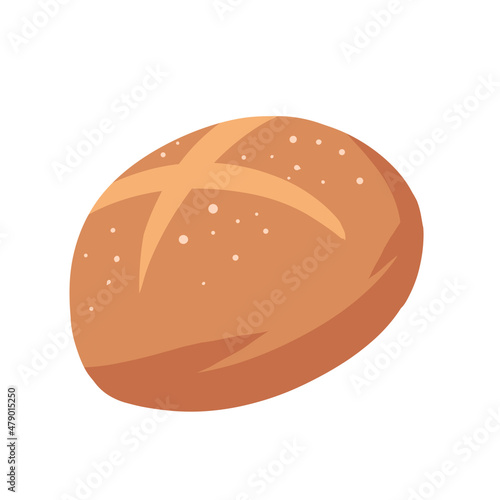 Illustration of a Bread Rolls Isolated on White