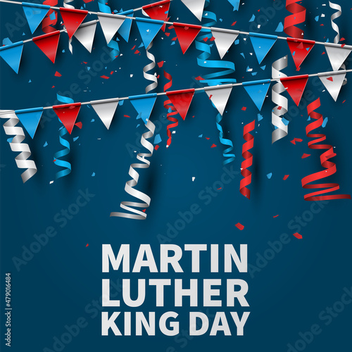 Martin Luther King Day. MLK holiday banner design. Vector illustration