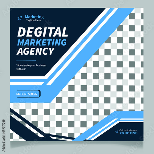 Degital Marketing Agency Social Media Post Template