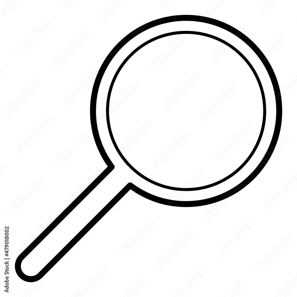 Magnifier Flat Icon Isolated On White Background Magnifier Flat Icon Isolated On White Background