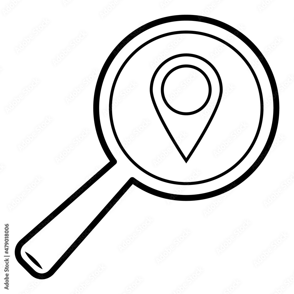 Magnifier Flat Icon Isolated On White Background Magnifier Flat Icon Isolated On White Background
