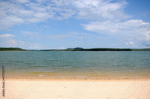 Alter do Ch  o Brazil November 21  2021. Lagoa Verde in Alter do Ch  o  Par   state  northern region. Freshwater beaches in the Amazon rainforest.