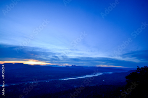 clouds over the mountains