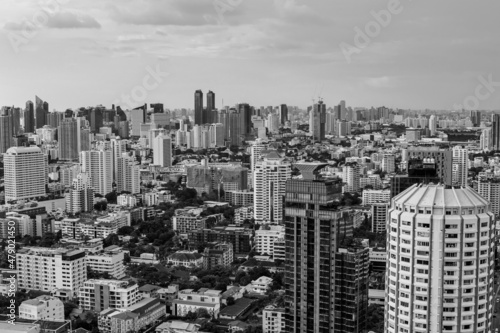 The Cityscape of Bangkok Thailand Southeast Asia