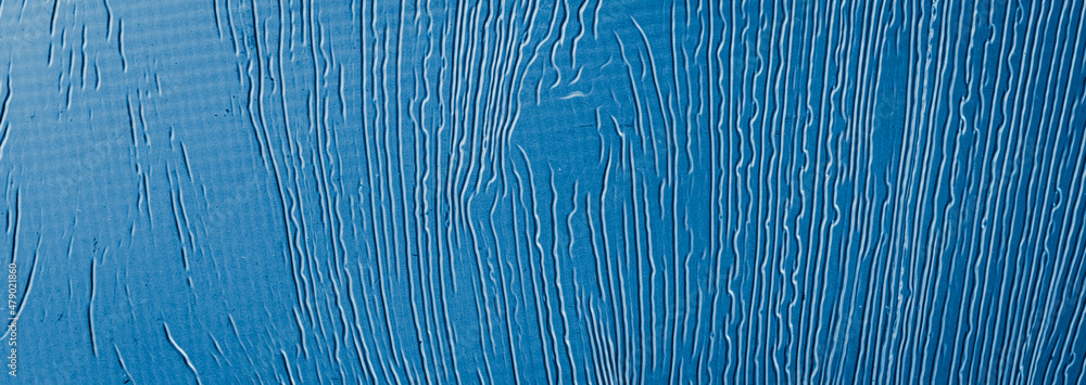 sheet metal painted blue with an interesting pattern