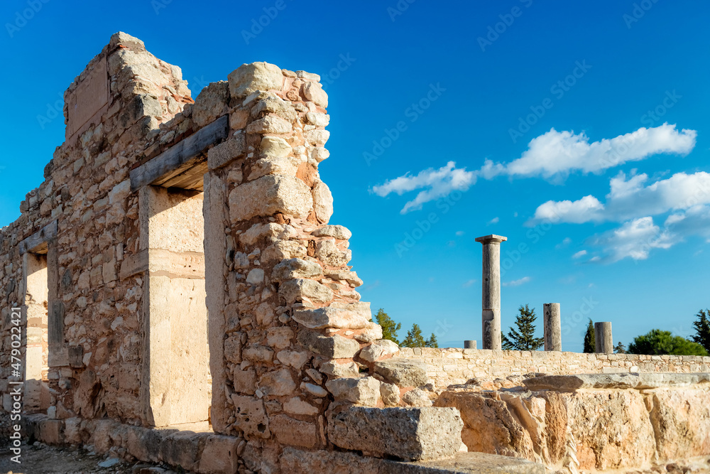 Ruins of the ancient Apollo Hylates sanctuary near Limassol, Cyprus.