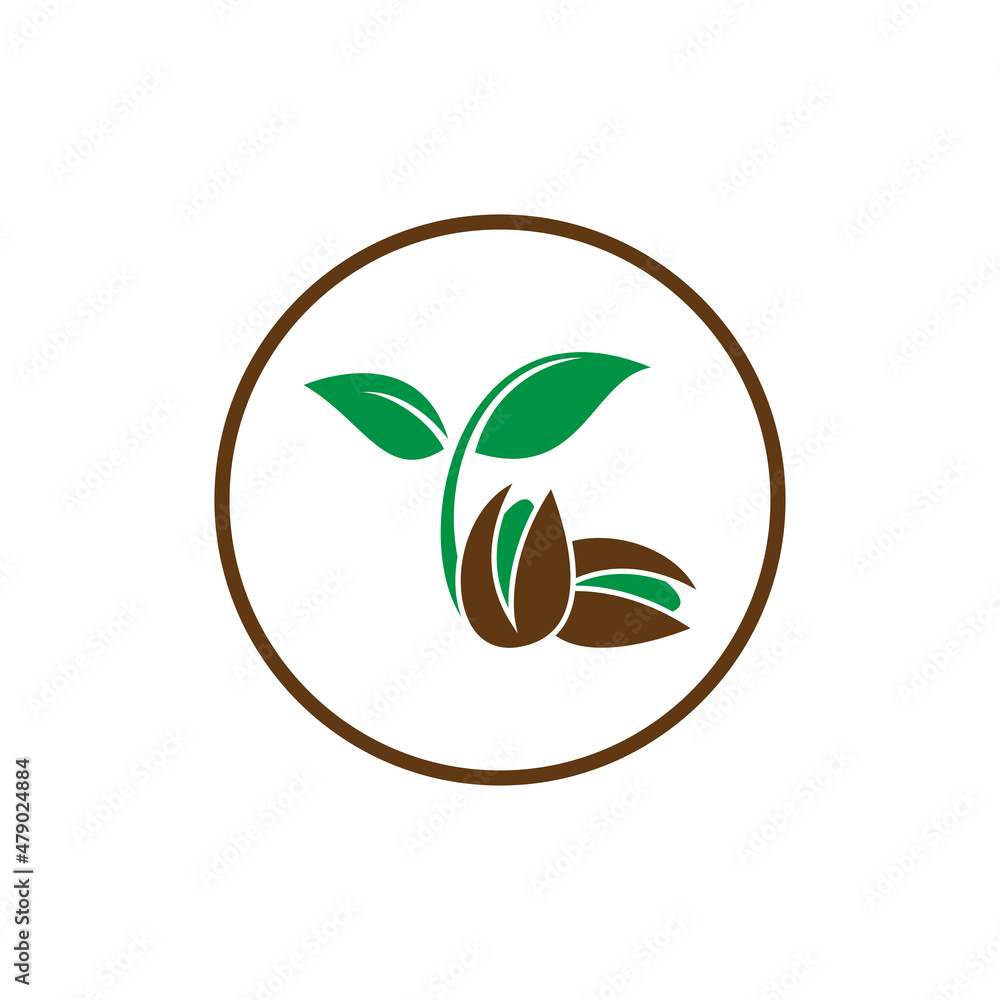 growth and flourish logo with bud symbol growth and flourish logo with bud symbol