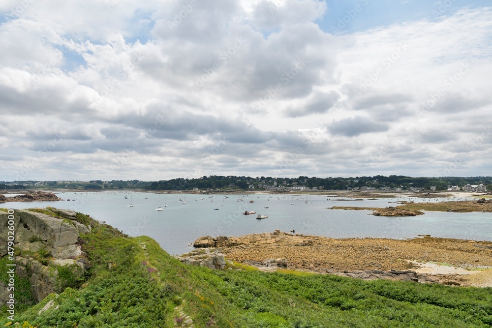 Beautiful seascape at Penvenan in Brittany France Beautiful seascape at Penvenan in Brittany France