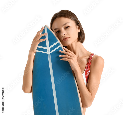 Beautiful young woman with ...