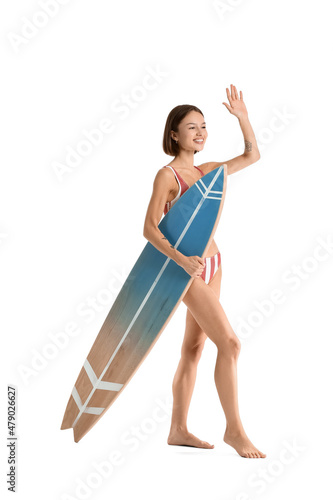 Beautiful young woman with ...
