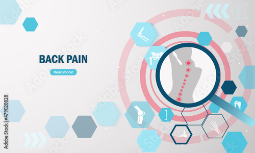 Orthopedics surgery with spine injury or back pain.