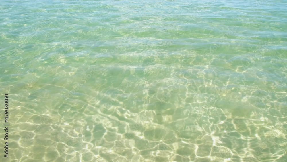 Soft wave from sea come to wet sand beach. Summer concept close up wave sea water come to beach Soft wave from sea come to wet sand beach. Summer concept close up wave sea water come to beach