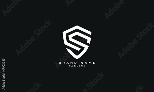 CS, SC, Abstract initial monogram letter alphabet logo design