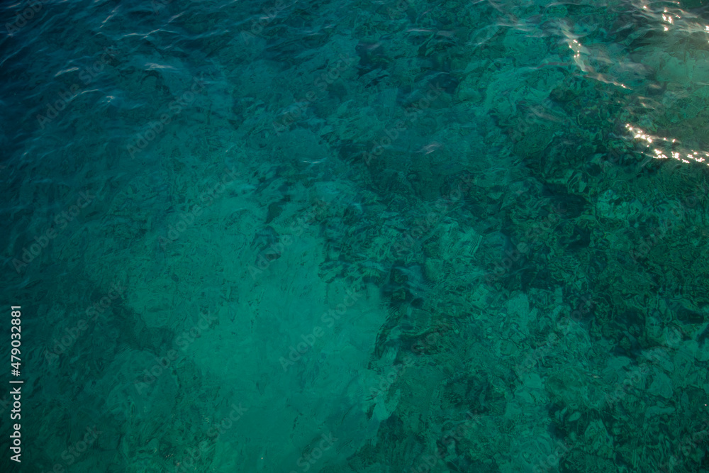 the waters of the Red Sea shimmer beautifully in all shades of blue and green