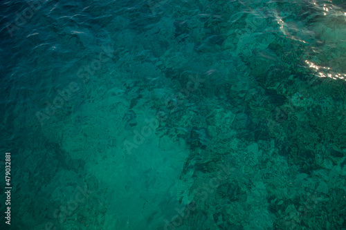 the waters of the Red Sea shimmer beautifully in all shades of blue and green