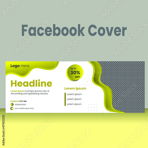 Facebook cover Design template.