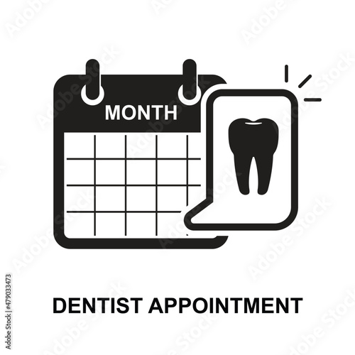Dentist appointment icon isolated on white background vector illustration.