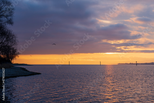 Konstanz Bodensee im Winter