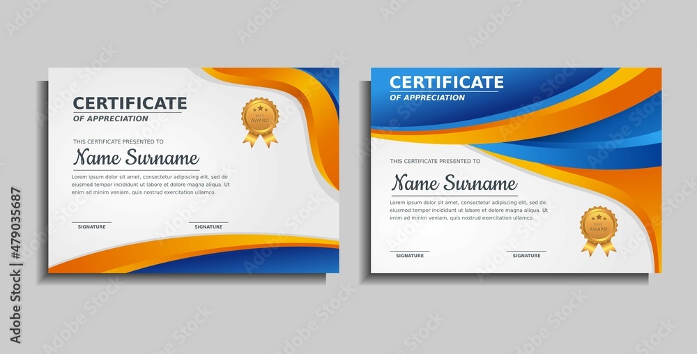 achievement award certificate design template achievement award certificate design template